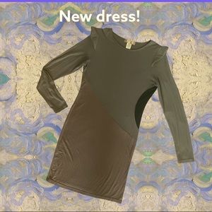 Long sleeve earth toned dress 🍁✨🍂 medium